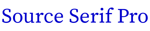 Source Serif Pro fuente